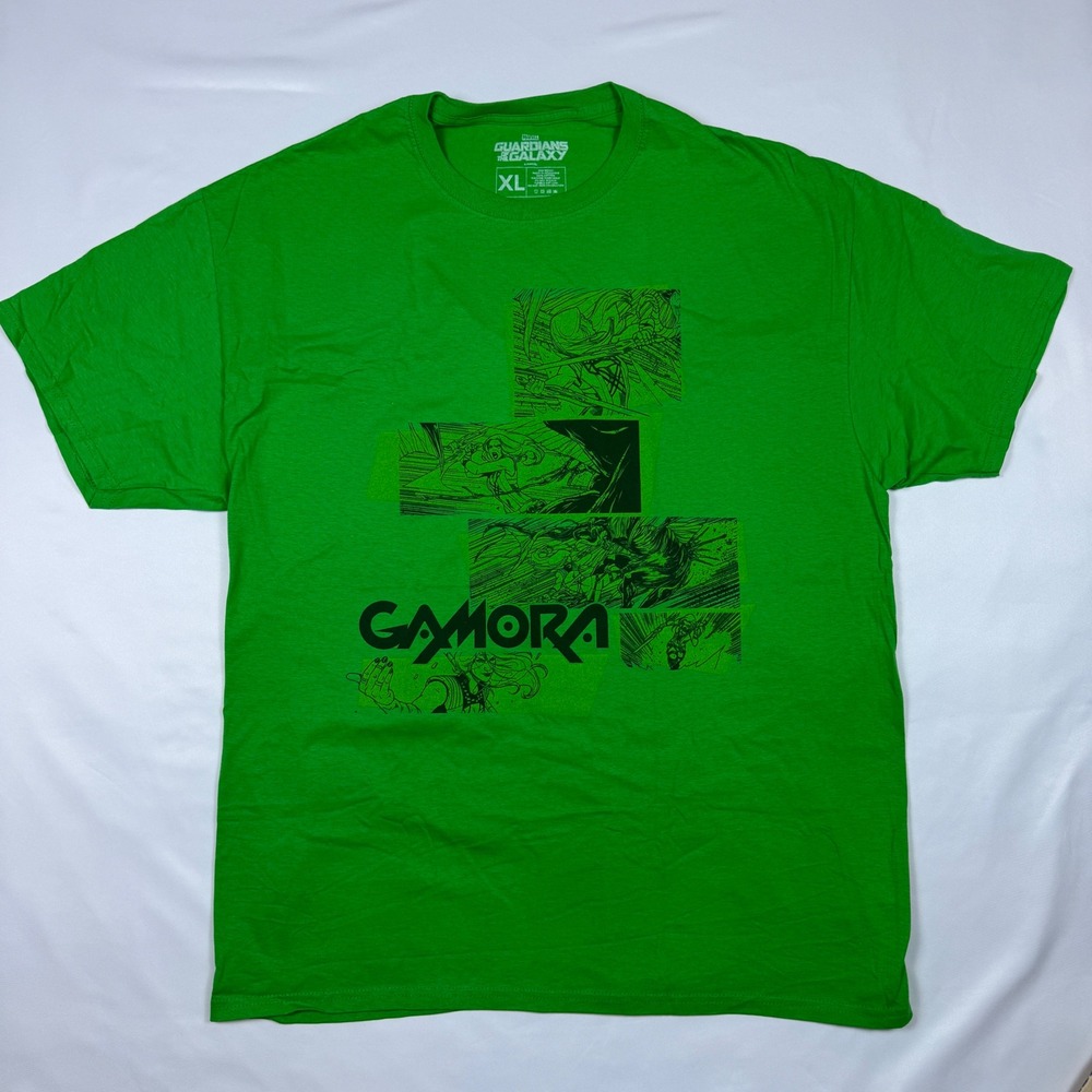 Marvel Guardians of the Galaxy Gamora Green Graphic T-Shirt XL Loot Cratee